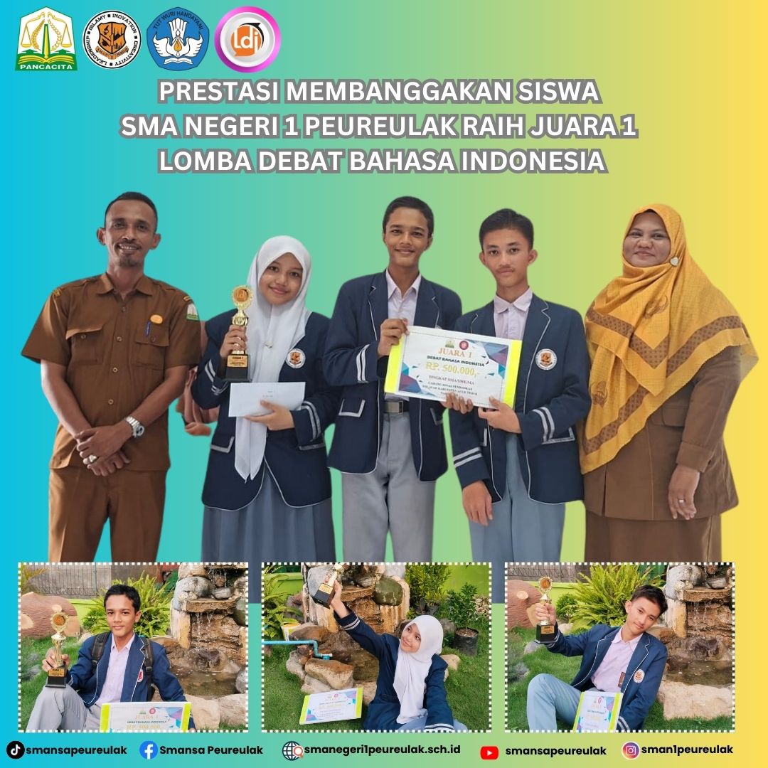 Prestasi Membanggakan, Siswa Raih Juara 1 Lomba Debat Bahasa Indonesia